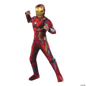 Iron Man Muscle Costume with 2 masks